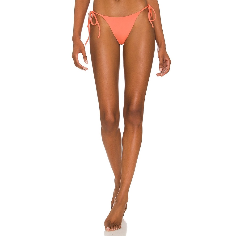 New ARO Swim Jenna Bikini Bottom in Melon Size M Orange